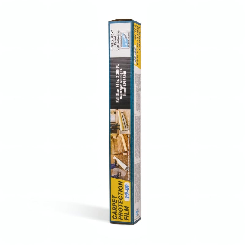 ZIP-UP Carpet Protection Film - 36" x 200' Floor and Surface Shield with Self Adhesive Backing & Easy Installation - CPF36200 - Image 2